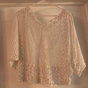 Crochet Style Overlay top